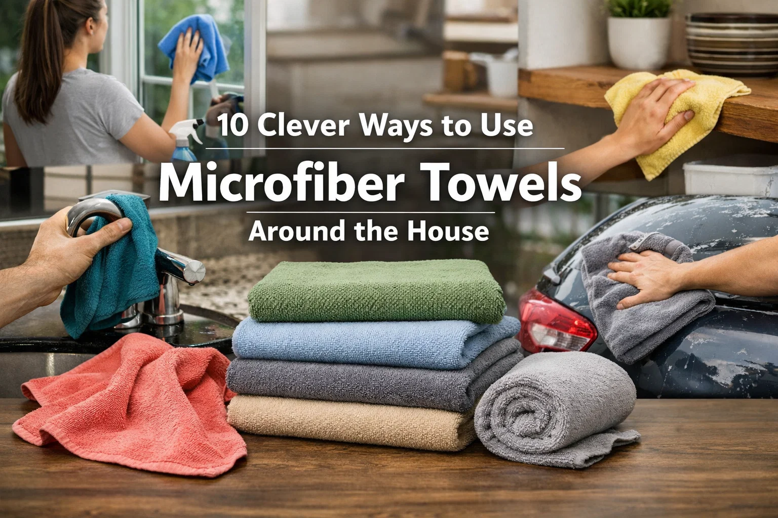 10 Clever Ways to Use Microfiber Towels Around the House